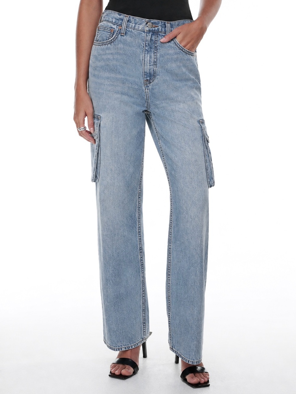 Denim Forum The '90s Hi-rise Loose Straight Cargo Jean - Size 27
